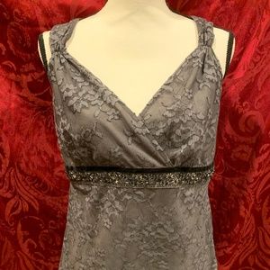 Beautiful Beading and Lace Tank Top
